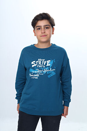 Toontoy Erkek Çocuk New Strıve Baskılı Sweatshirt
