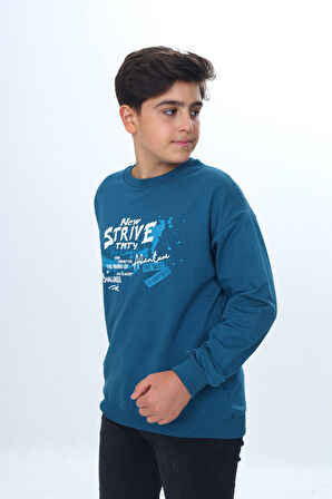Toontoy Erkek Çocuk New Strıve Baskılı Sweatshirt
