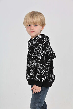 Toontoy Erkek Çocuk Oyun Baskılı Sweatshirt