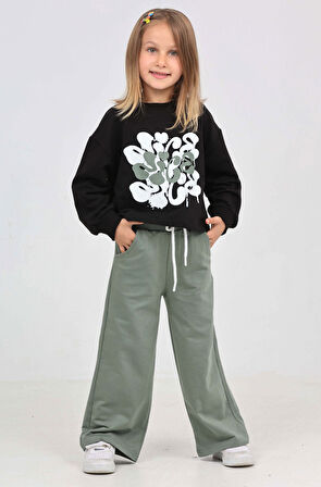 Toontoy Kız Çocuk Nice Baskılı Eşofman Takım