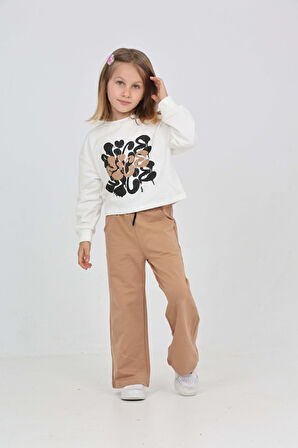 Toontoy Kız Çocuk Nice Baskılı Eşofman Takım