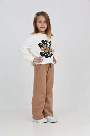 Toontoy Kız Çocuk Nice Baskılı Eşofman Takım