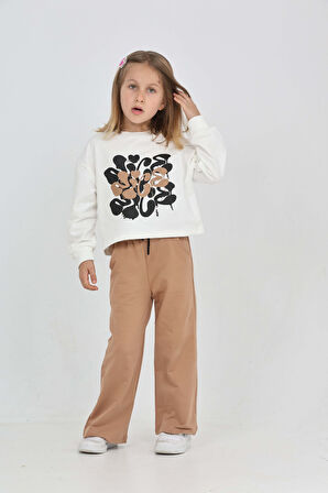 Toontoy Kız Çocuk Nice Baskılı Eşofman Takım