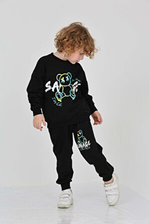 Toontoy Erkek Çocuk Savage Baskılı Eşofman Takım