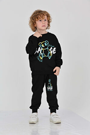 Toontoy Erkek Çocuk Savage Baskılı Eşofman Takım