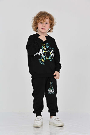 Toontoy Erkek Çocuk Savage Baskılı Eşofman Takım