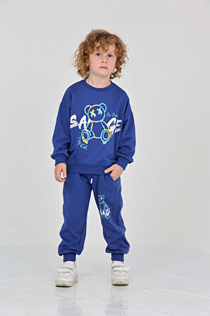 Toontoy Erkek Çocuk Savage Baskılı Eşofman Takım