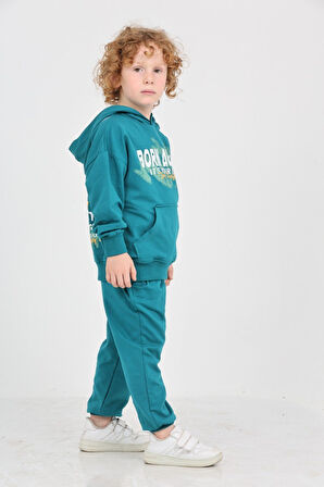 Toontoy Erkek Çocuk Born Agaın Baskılı Eşofman Takım