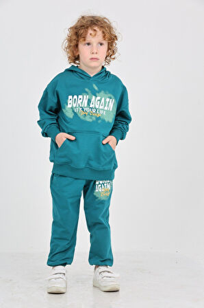 Toontoy Erkek Çocuk Born Agaın Baskılı Eşofman Takım