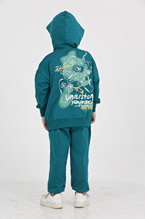 Toontoy Erkek Çocuk Born Agaın Baskılı Eşofman Takım