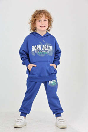 Toontoy Erkek Çocuk Born Agaın Baskılı Eşofman Takım