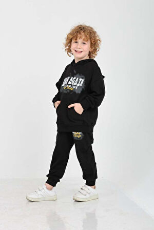 Toontoy Erkek Çocuk Born Agaın Baskılı Eşofman Takım