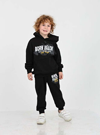 Toontoy Erkek Çocuk Born Agaın Baskılı Eşofman Takım