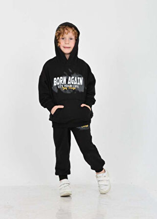Toontoy Erkek Çocuk Born Agaın Baskılı Eşofman Takım