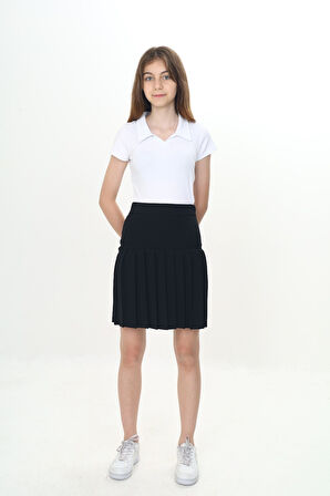 Toontoy Kız Çocuk Yarı Piliseli Okul Etek