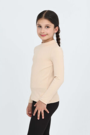 Toontoy Kız Çocuk Okul Balıkçı Yaka Tişört