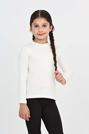 Toontoy Kız Çocuk Okul Balıkçı Yaka Tişört