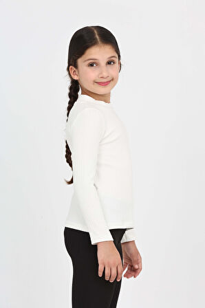 Toontoy Kız Çocuk Okul Balıkçı Yaka Tişört