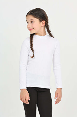 Toontoy Kız Çocuk Okul Balıkçı Yaka Tişört