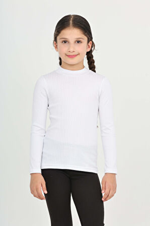 Toontoy Kız Çocuk Okul Balıkçı Yaka Tişört