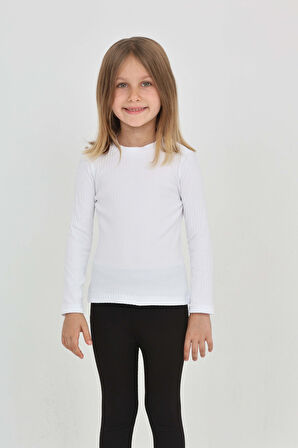 Toontoy Kız Çocuk Okul Omuz Çıtçıtlı Tişört