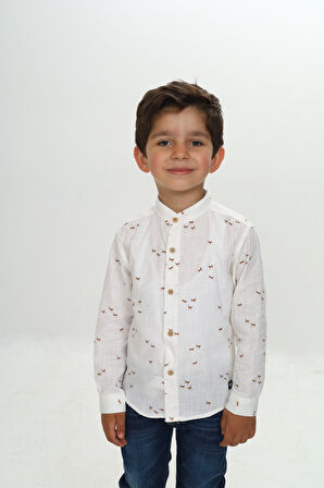 Toontoy Erkek Çocuk At Baskılı Gömlek
