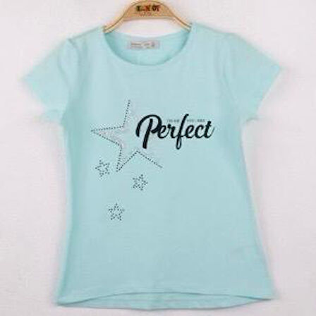 Toontoy Kız Çocuk Perfect Yıldız Baskılı Tişört