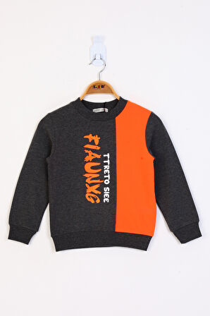 Toontoy Erkek Çocuk Garnili Sweatshirt