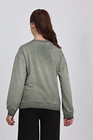 Toontoy Kız Çocuk 85 Baskılı Sweatshirt