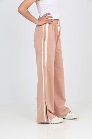 Toontoy Kız Çocuk Boydan Şeritli Eşofman Alt