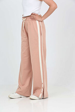 Toontoy Kız Çocuk Boydan Şeritli Eşofman Alt