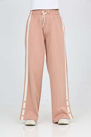 Toontoy Kız Çocuk Boydan Şeritli Eşofman Alt