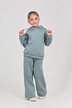 Toontoy Kız Çocuk Tnty Nakışlı Eşofman Takım