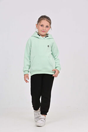 Toontoy Kız Çocuk Garni Nakışlı Eşofman Takım