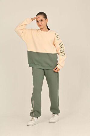 Toontoy Kız Çocuk Los Angeles Baskılı Eşofman Takım