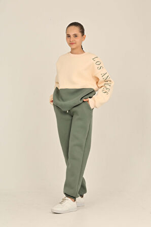 Toontoy Kız Çocuk Los Angeles Baskılı Eşofman Takım