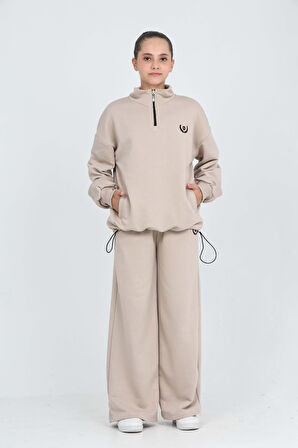 Toontoy Kız Çocuk Sonsuzluk Nakışlı Eşofman Takım