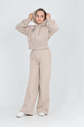 Toontoy Kız Çocuk Hırkalı Eşofman Takım