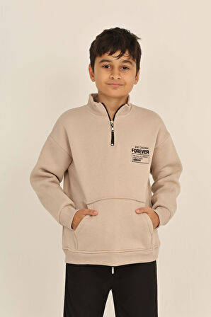 Toontoy Erkek Çocuk Forever Baskılı Sweatshirt