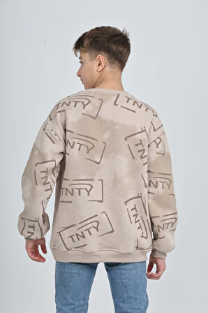 Toontoy Erkek Çocuk Play Baskılı Sweatshirt