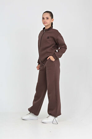 Toontoy Kız Çocuk Yıldız Nakışlı Eşofman Takım