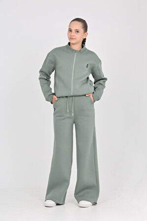 Toontoy Kız Çocuk Yıldız Nakışlı Eşofman Takım