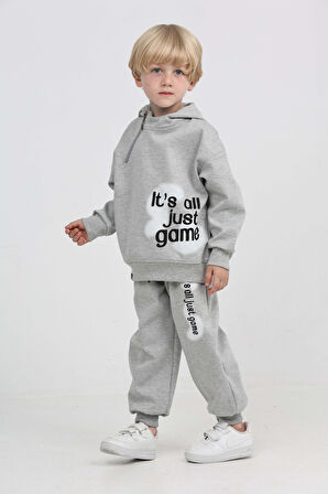 Toontoy Erkek Çocuk Yaka Fermuarlı Eşofman Takım