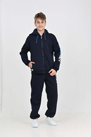 Toontoy Erkek Çocuk Kolu Baskılı Eşofman Takım