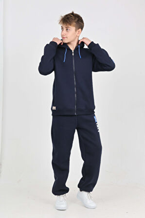 Toontoy Erkek Çocuk Kolu Baskılı Eşofman Takım