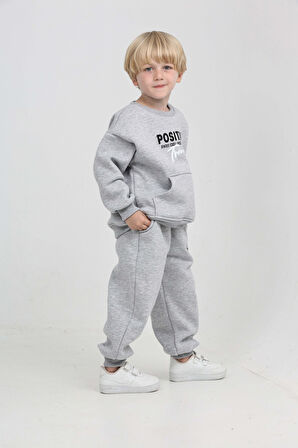 Toontoy Erkek Çocuk Posıtıve Baskılı Eşofman Takım