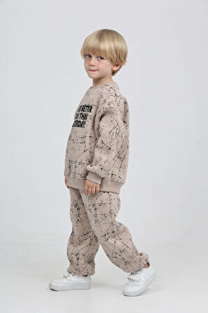 Toontoy Erkek Çocuk Yesterday Baskılı Eşofman Takım