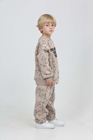 Toontoy Erkek Çocuk Yesterday Baskılı Eşofman Takım