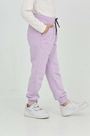 Toontoy Kız Çocuk Taç Nakışlı Eşofman Alt