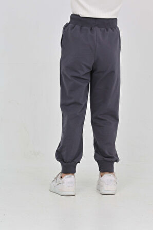 Toontoy Kız Çocuk Taç Nakışlı Eşofman Alt